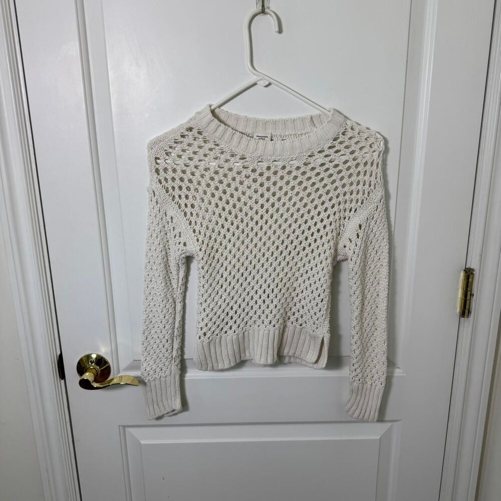 Abercrombie and Fitch Crochet Sweater